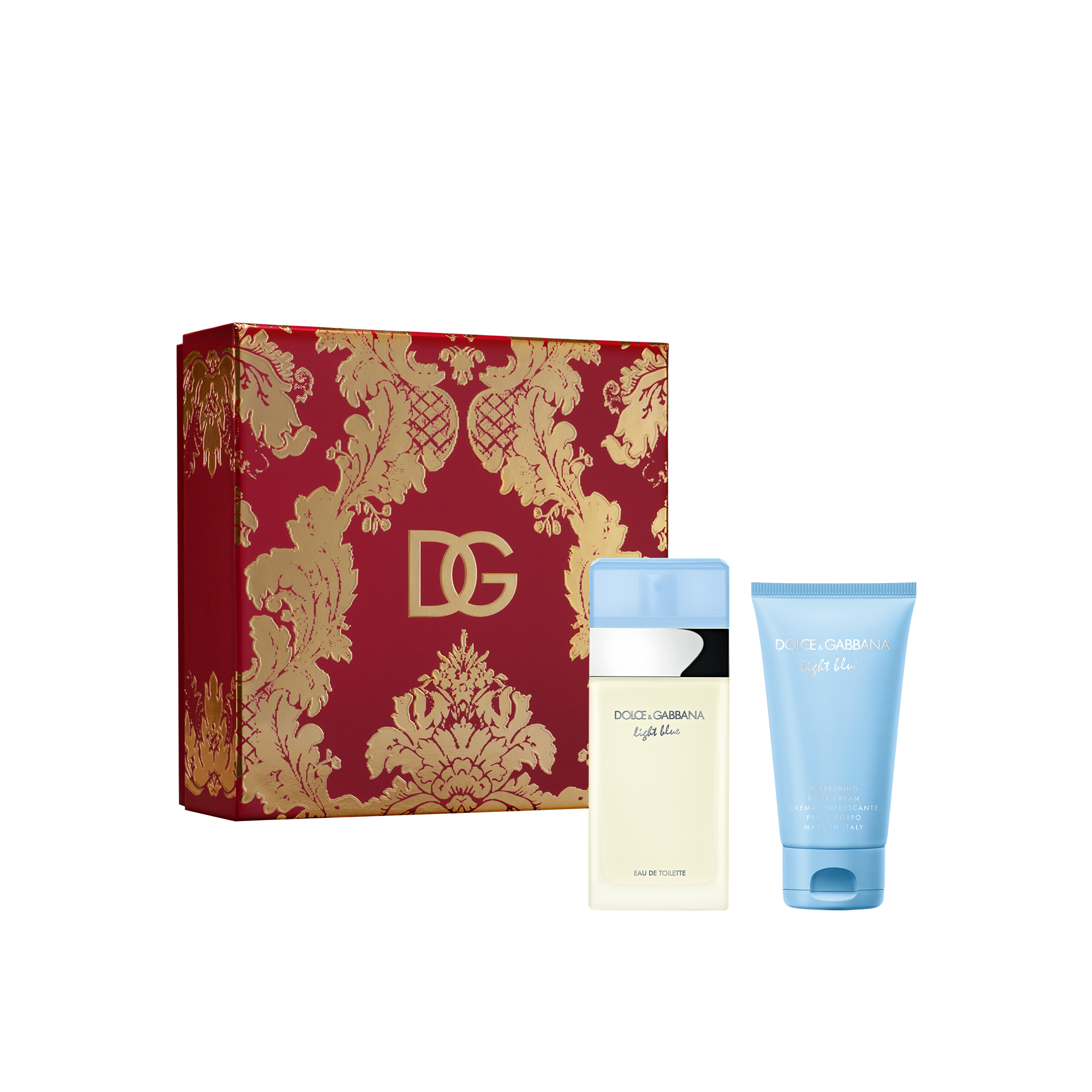 D&G LIGHT BLUE EDT 50 ML+CREAM